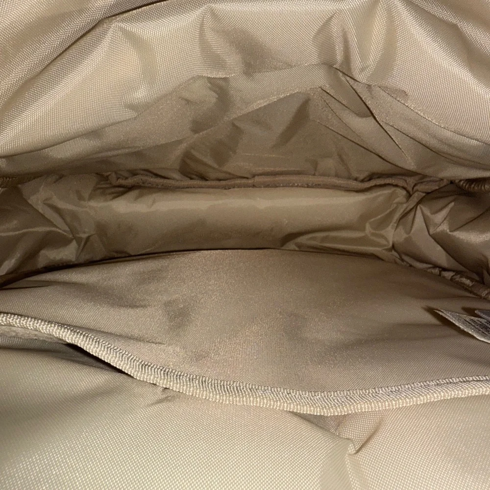 Columbia Fleece Cream and Black Backpack